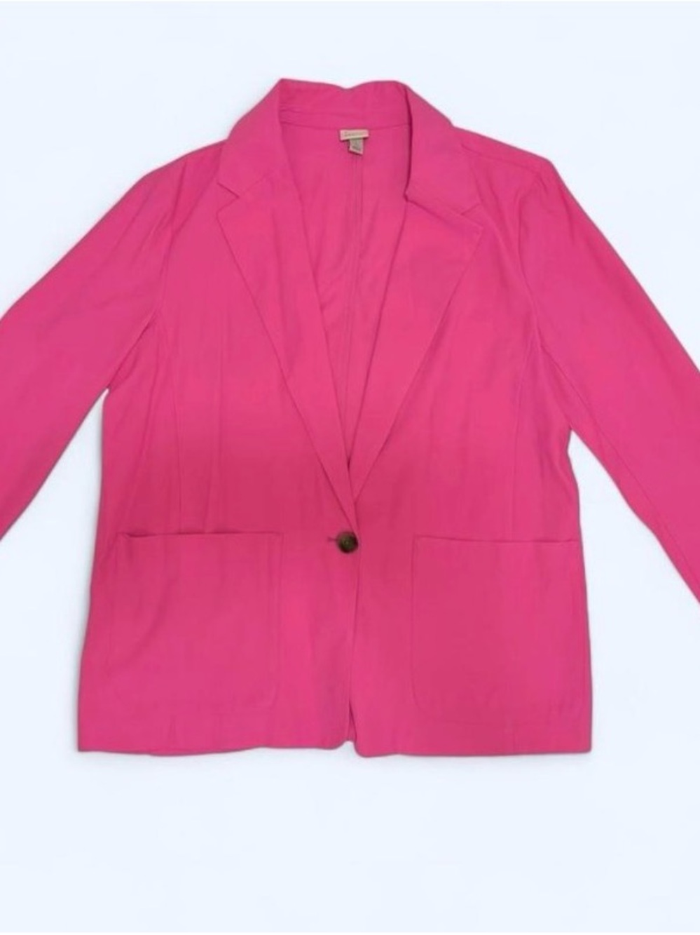 A New Day Fuchsia Pink Single-Button Blazer